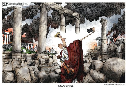Political Cartoon - Ramirez - 2013 12 16 - The Selfie